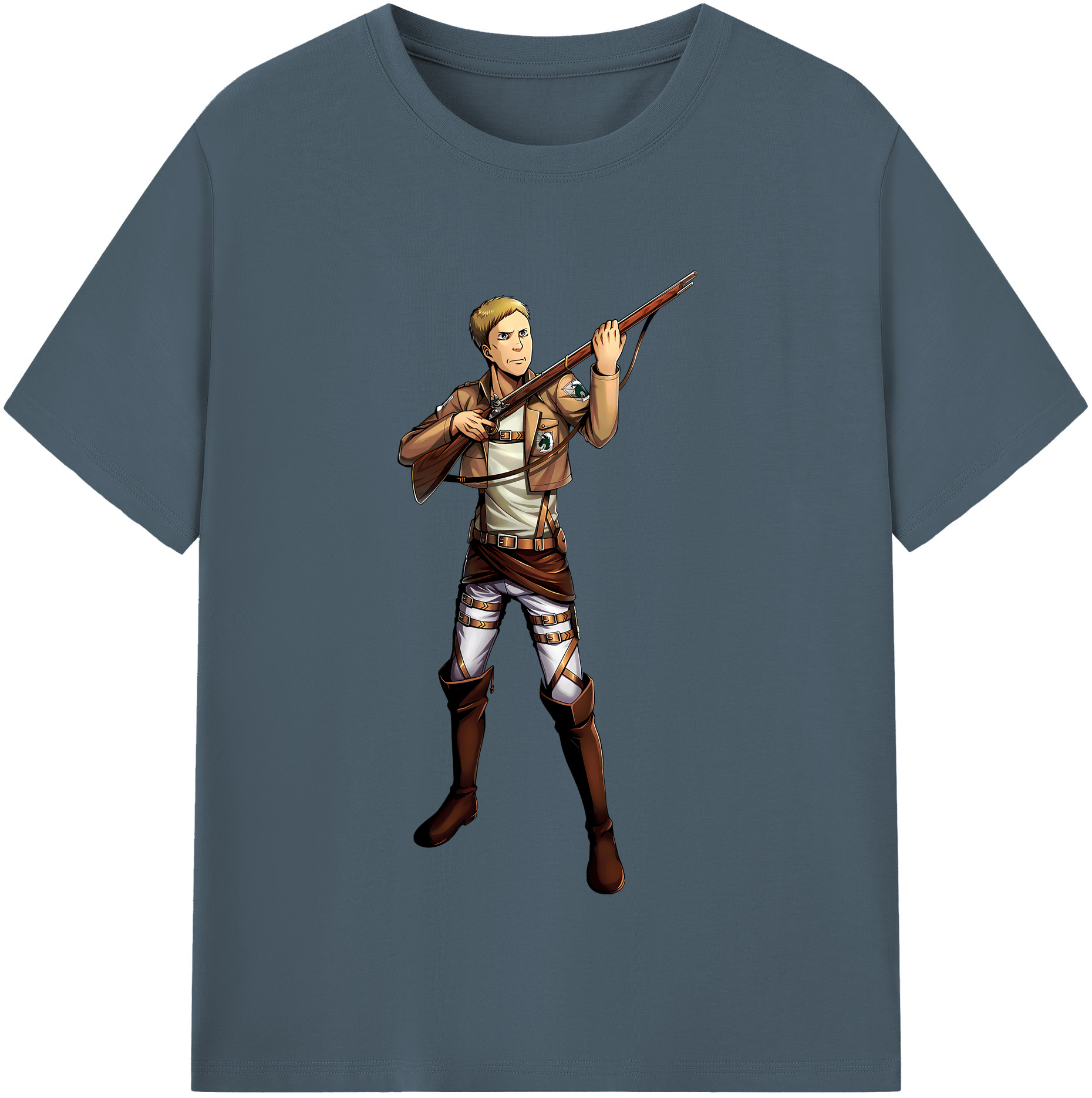 （画像用） 進撃の巨人 Attack on Titan 綿100％半袖Tシャツ（フロントプリント）